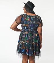 Load image into Gallery viewer, Corpse Bride Movie Collage Babydoll Dress