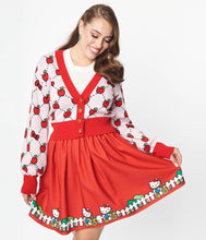 Load image into Gallery viewer, Hello Kitty Pink & Red Apple Cardigan