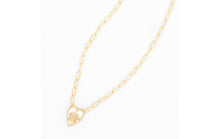 Load image into Gallery viewer, Evil Eye Heart Enamel Charm Pendant- White