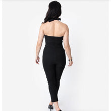 Load image into Gallery viewer, Black Halter Jumpsuit- LAST ONE!