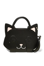 Load image into Gallery viewer, Black Cat Bag of Tricks Peekaboo Magnetic Paws Handbag