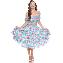 Load image into Gallery viewer, Flamingo Cha Cha Tier Skirt