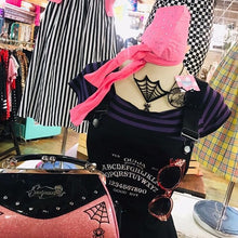 Load image into Gallery viewer, Spider and Web Acrylic Statement Necklace