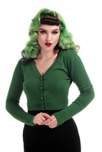 Load image into Gallery viewer, Kimberly Green Knitted Bolero Cardigan