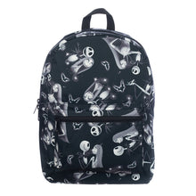 Load image into Gallery viewer, Jack and Sally Black and White Backpack