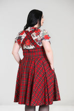 Load image into Gallery viewer, Irvine Red Plaid Pinafore Dress