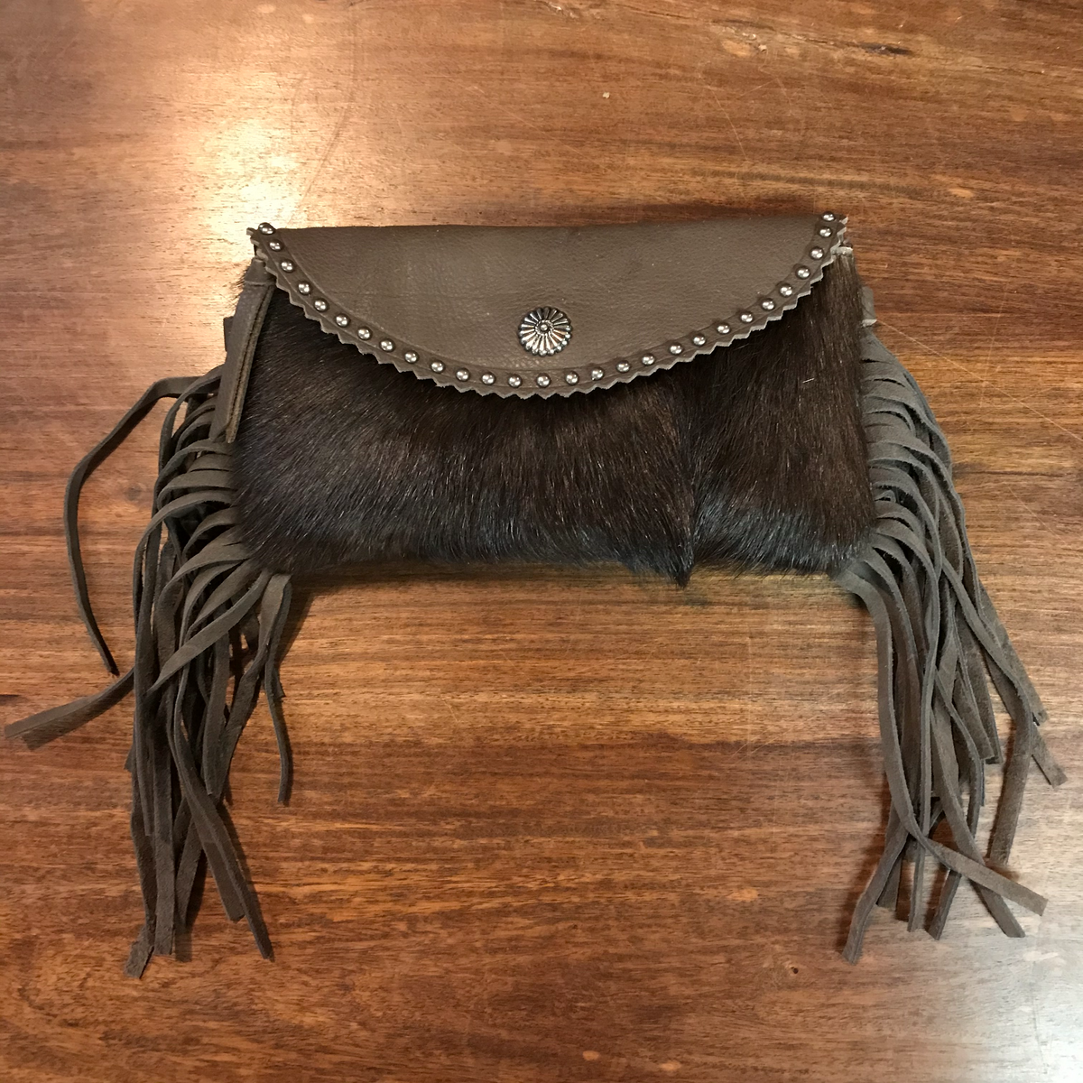 Tan Mini Leather Fringe Flip Top Purse – Pink House Boutique