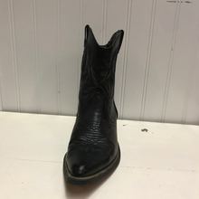 Load image into Gallery viewer, Black Ankle Cowboy Boots