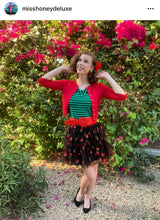 Load image into Gallery viewer, Strawberry Twirl Power Glittery Mini Skirt