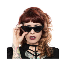 Load image into Gallery viewer, Matte Black Cat Eye Sunglasses