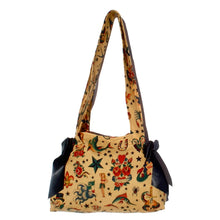 Load image into Gallery viewer, Vintage Skeletons and Roses Tattoo Art Purse