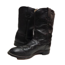 Load image into Gallery viewer, Black Shortie Cowboy Boots