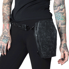 Load image into Gallery viewer, Embossed Coffin Convertible Hip Pouch
