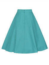 Load image into Gallery viewer, Teal Veronica Classic Cotton Swing Skirt
