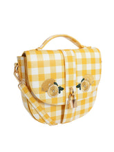 Load image into Gallery viewer, Lydia Gingham Lemon Purse