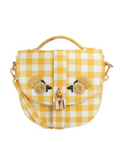Load image into Gallery viewer, Lydia Gingham Lemon Purse