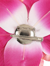 Load image into Gallery viewer, Peach and Teal Annie Hair Flower