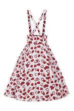 Load image into Gallery viewer, Alexa Strawberry Suspender Swing Skirt- ALMOST GONE!