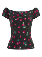 Load image into Gallery viewer, Dolores Cherry Print Top