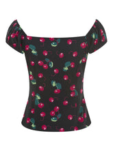 Load image into Gallery viewer, Dolores Cherry Print Top