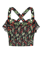 Load image into Gallery viewer, Wild Strawberries Frill Top