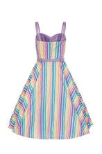 Load image into Gallery viewer, Nova Rainbow Stripes Swing Dress