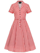 Load image into Gallery viewer, Caterina Gingham Swing Dress