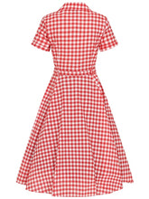 Load image into Gallery viewer, Caterina Gingham Swing Dress