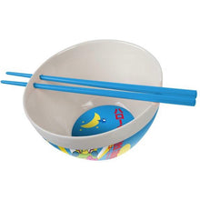 Load image into Gallery viewer, Hello Kitty Kaiju Ceramic Bowl with Chopsticks