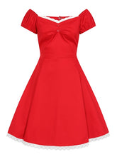 Load image into Gallery viewer, Dolores Red and White Sweetheart Mini Doll Dress
