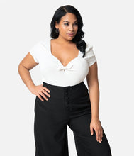 Load image into Gallery viewer, White Rosemary Sweetheart Top