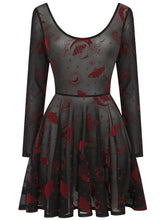 Load image into Gallery viewer, Elena Moth Moonlight Mesh Skater Dress