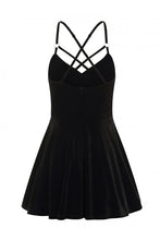 Load image into Gallery viewer, Dorcas Velvet Strappy Skater Dress