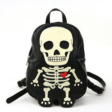 Load image into Gallery viewer, Glow in the Dark Skeleton Man Mini Backpack