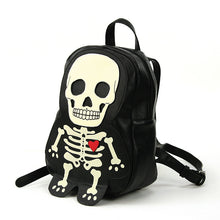 Load image into Gallery viewer, Glow in the Dark Skeleton Man Mini Backpack