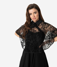 Load image into Gallery viewer, Clarke Spider-Web Capelet