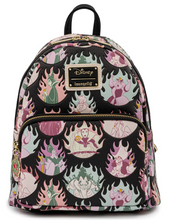 Load image into Gallery viewer, Disney Villains Pastel Flames All Over Print Mini Backpack
