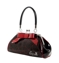 Load image into Gallery viewer, Floozy Red and Black Web Purse