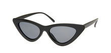 Load image into Gallery viewer, Matte Black Cat Eye Sunglasses