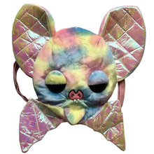 Load image into Gallery viewer, Rainbow Bat Buddy Plush Convertible Backpack Purse