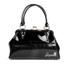 Load image into Gallery viewer, Shock Me Black Kisslock Handbag