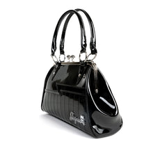 Load image into Gallery viewer, Shock Me Black Kisslock Handbag