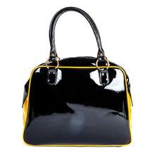 Load image into Gallery viewer, Gold and Black Nokturnal Bat Bowler Purse