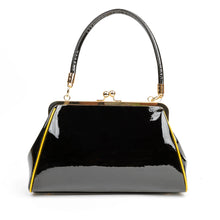 Load image into Gallery viewer, Gold and Black Nokturnal Bat Kisslock Purse