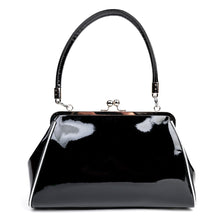 Load image into Gallery viewer, Silver and Black Nokturnal Bat Kisslock Purse