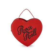 Load image into Gallery viewer, Rock and Roll Mini Heart Purse