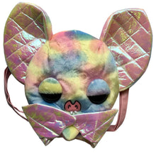 Load image into Gallery viewer, Rainbow Bat Buddy Plush Convertible Backpack Purse