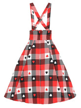 Load image into Gallery viewer, Alexa Heart Gingham Swing Skirt