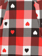 Load image into Gallery viewer, Alexa Heart Gingham Swing Skirt
