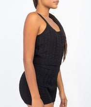 Load image into Gallery viewer, Black Knit Crop Top
